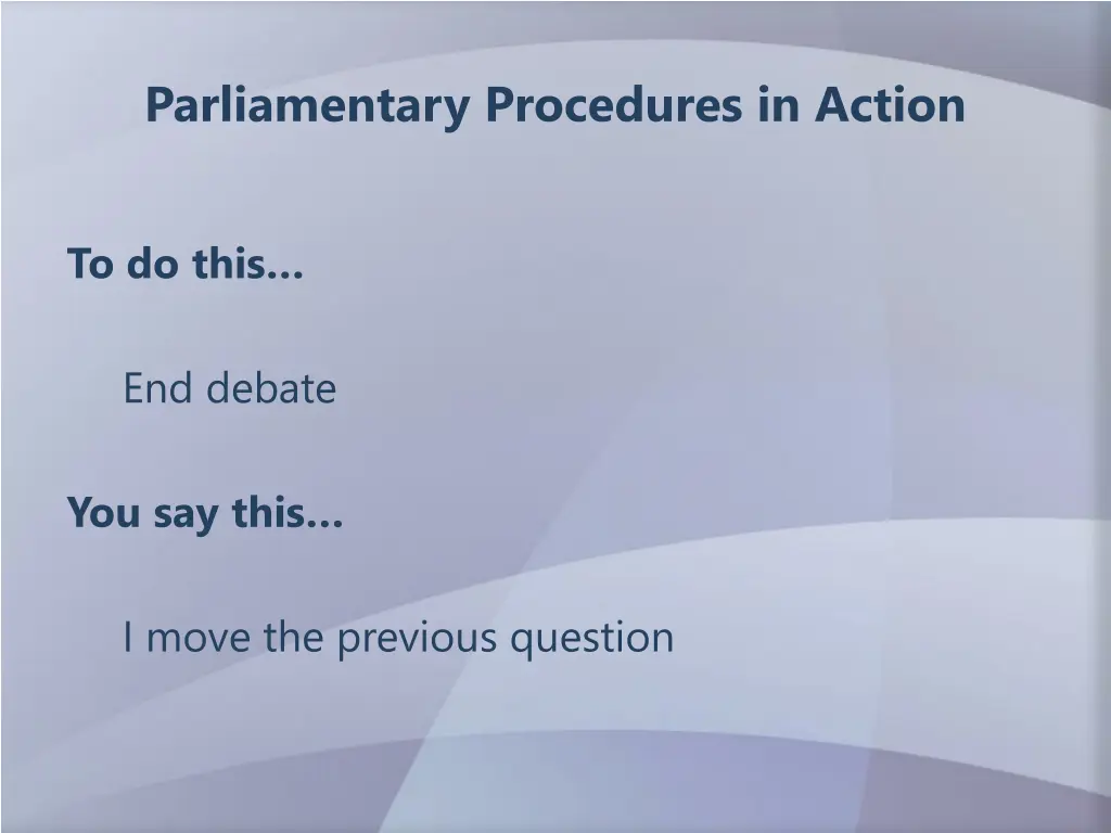 parliamentary procedures in action 8