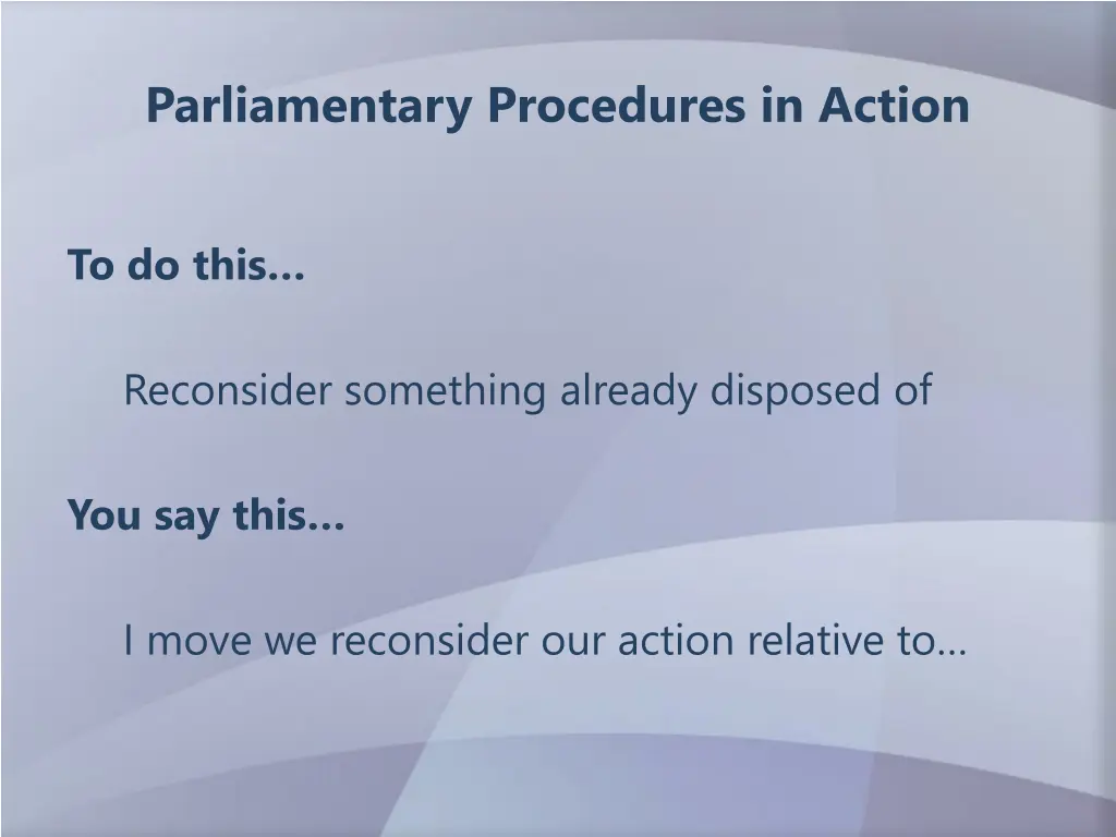 parliamentary procedures in action 9