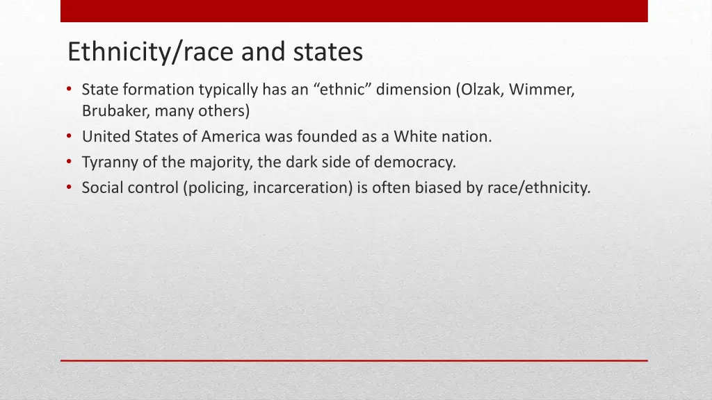 ethnicity race and states