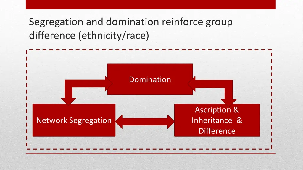 segregation and domination reinforce group