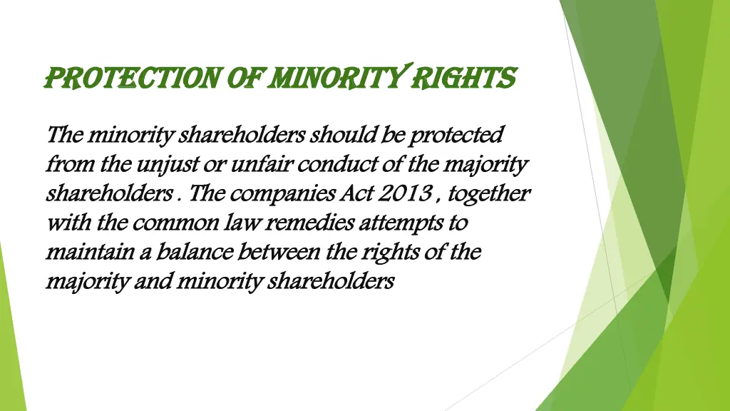 protection of minority rights protection