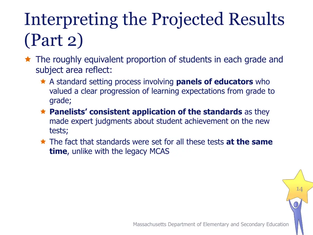 interpreting the projected results part 1