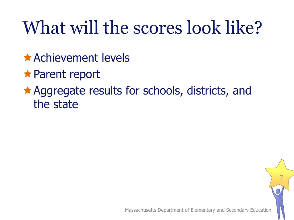 what will the scores look like