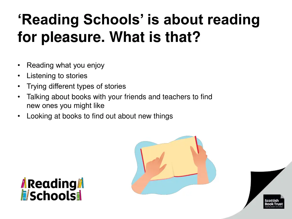 reading schools is about reading for pleasure