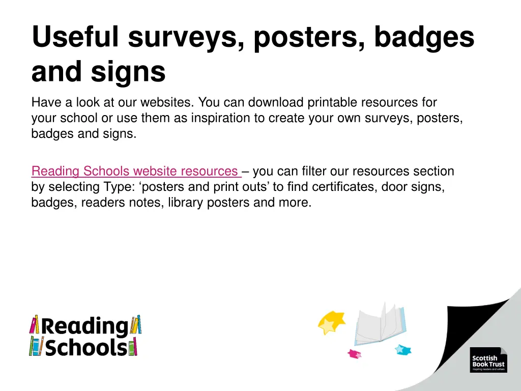 useful surveys posters badges and signs have