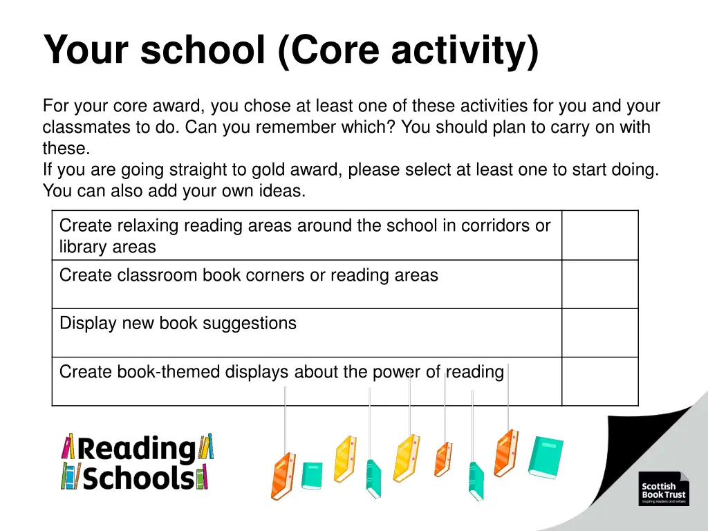 your school core activity