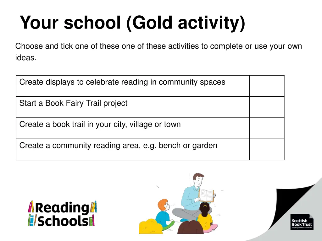 your school gold activity