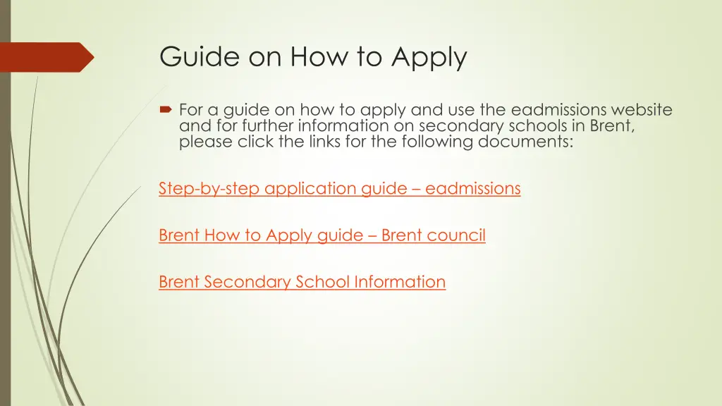 guide on how to apply