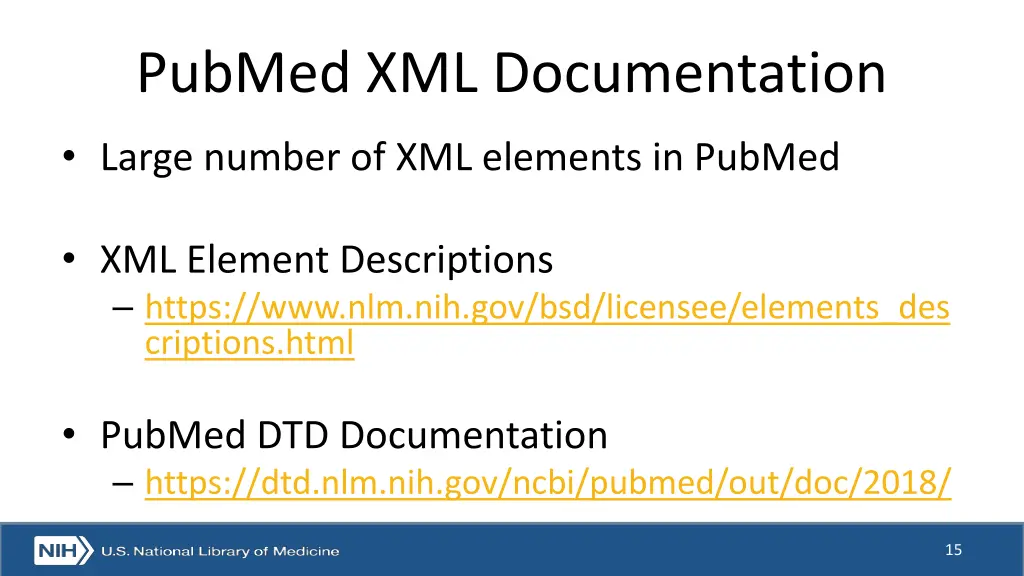 pubmed xml documentation