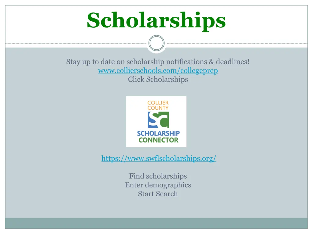 scholarships