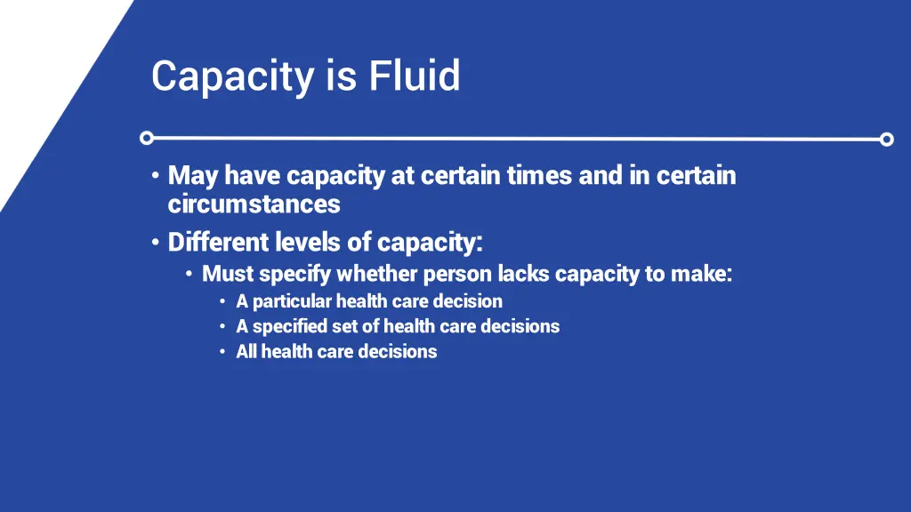 capacity is fluid