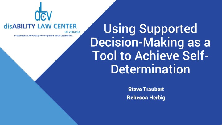 using supported decision making as a tool