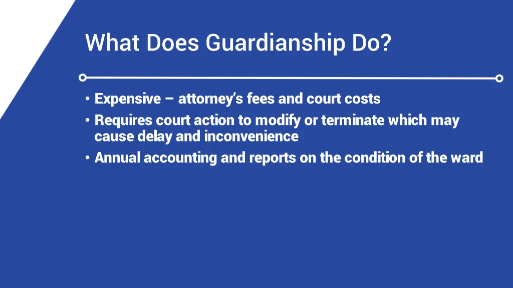 what does guardianship do 1