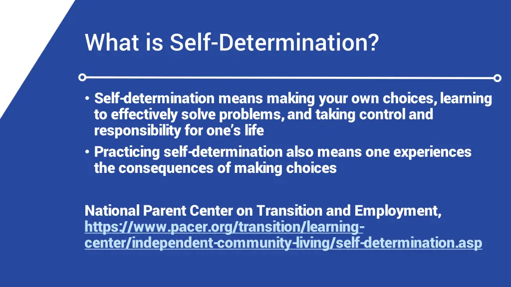 what is self determination