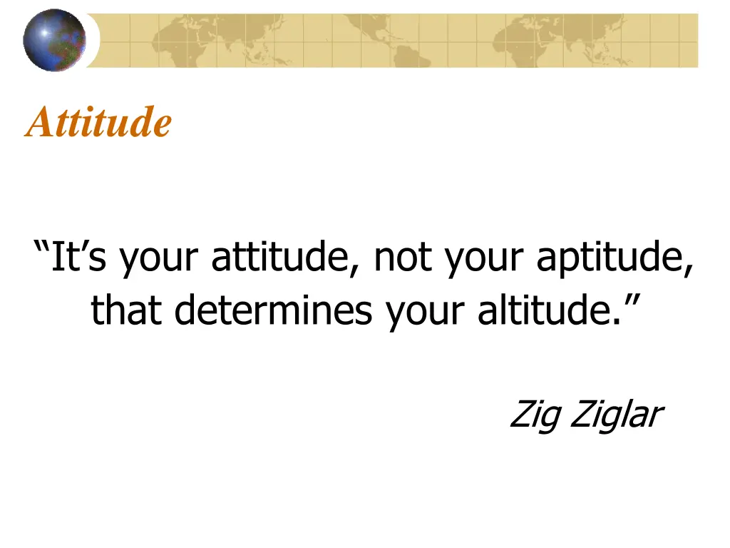 attitude