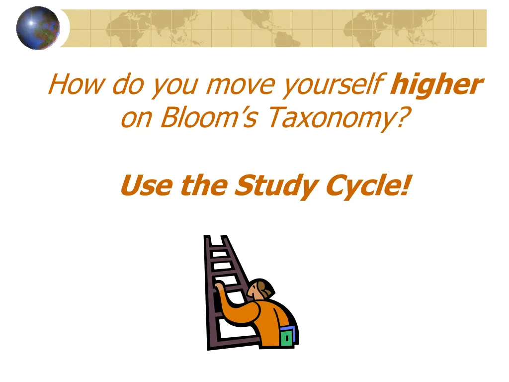 how do you move yourself higher on bloom