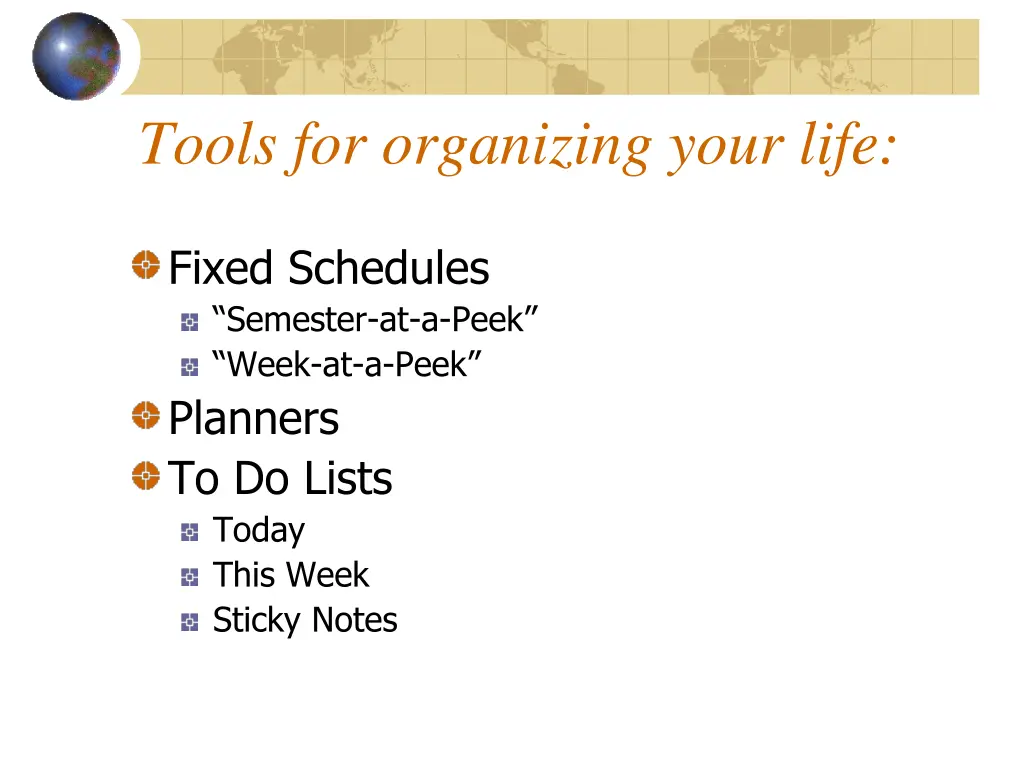 tools for organizing your life