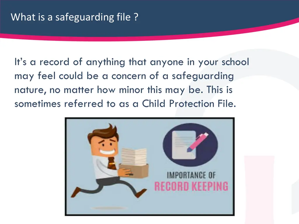 what is a safeguarding file 1