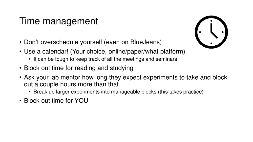 time management