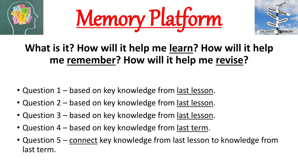 memory platform memory platform