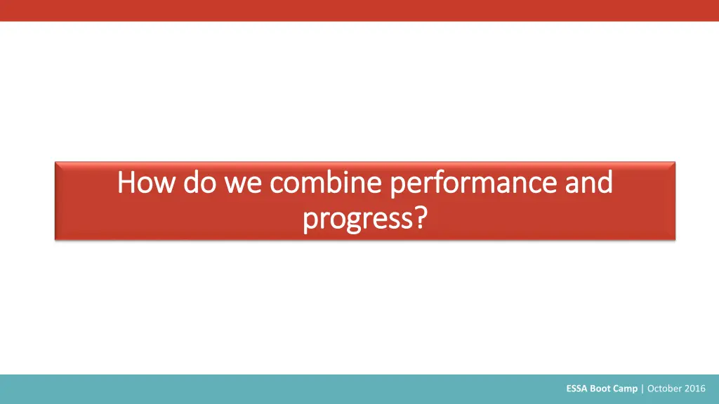 how do we combine performance