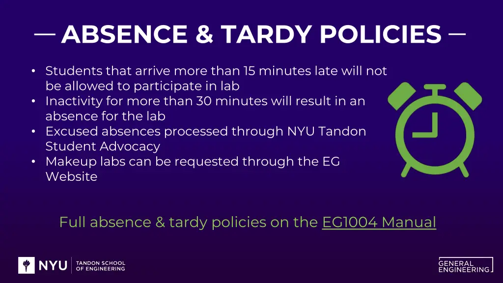 absence tardy policies