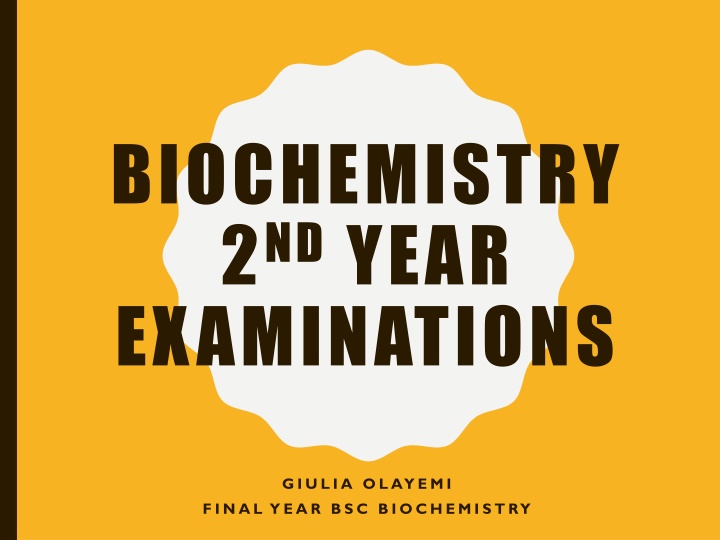 biochemistry 2 nd year examinations