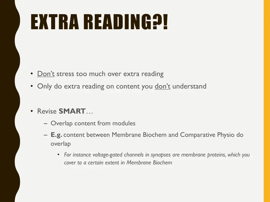 extra reading