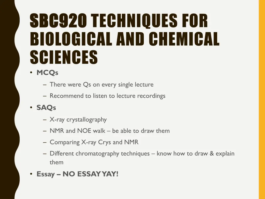 sbc920 sbc920 techniques for biological