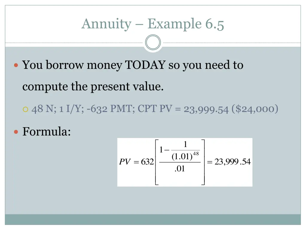 annuity example 6 5