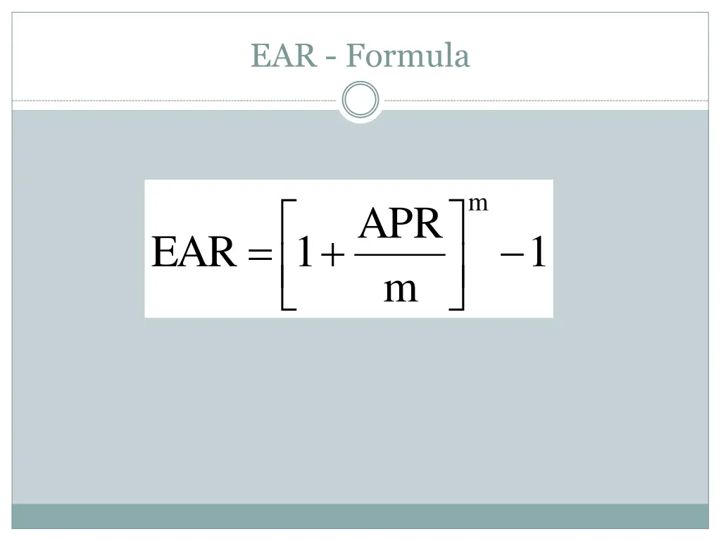 ear formula