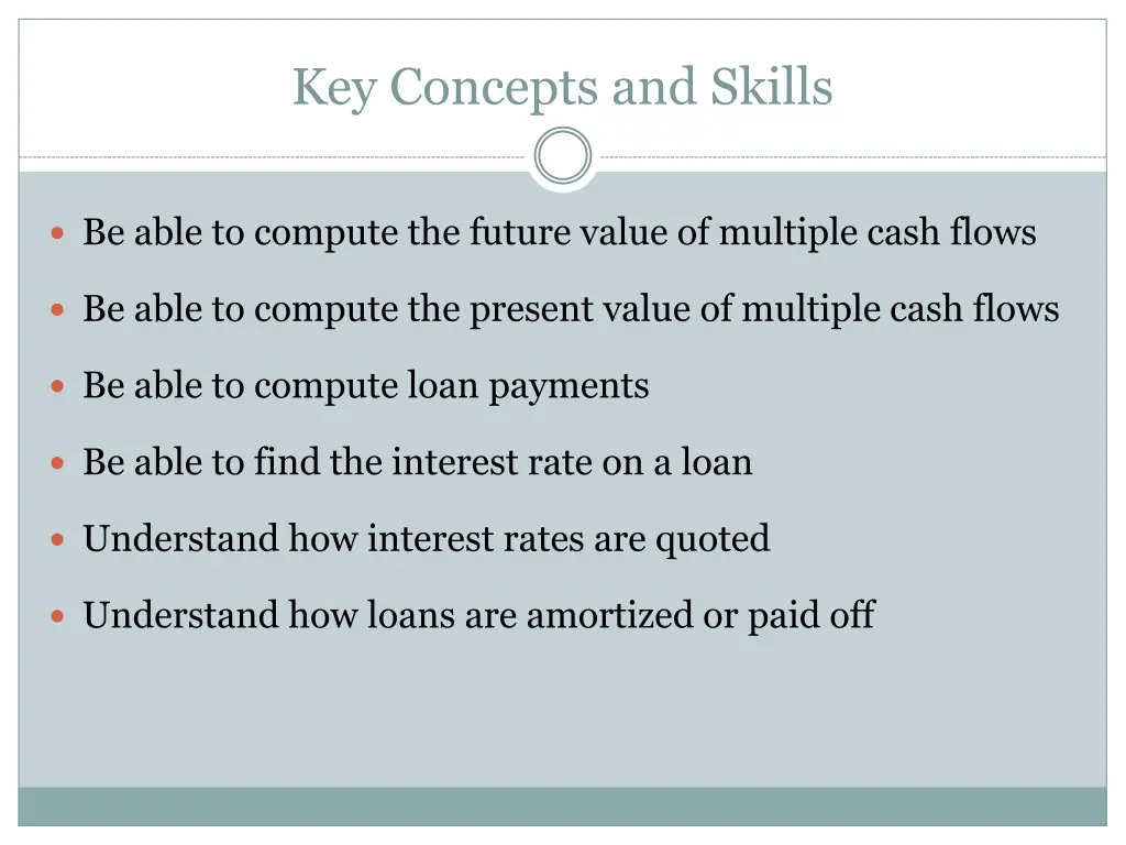 key concepts and skills