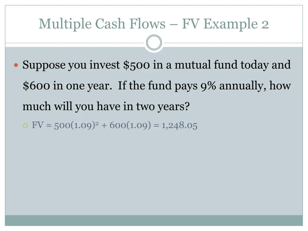 multiple cash flows fv example 2