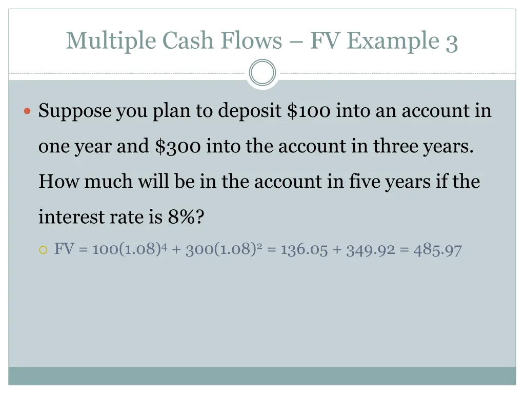 multiple cash flows fv example 3