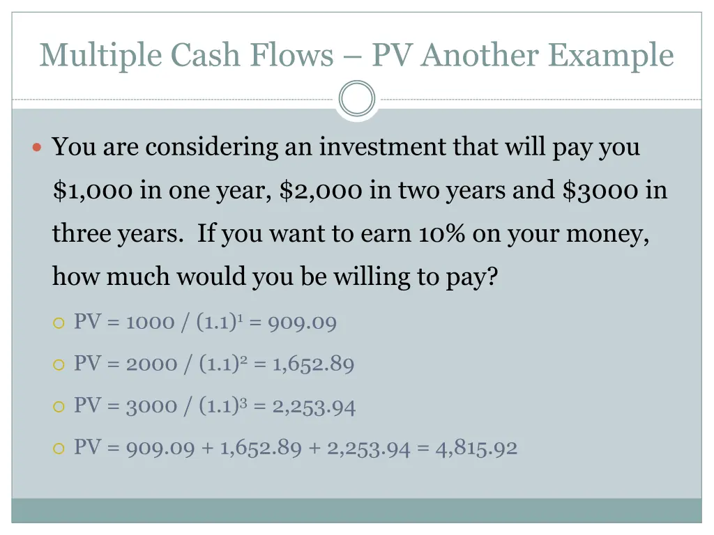 multiple cash flows pv another example