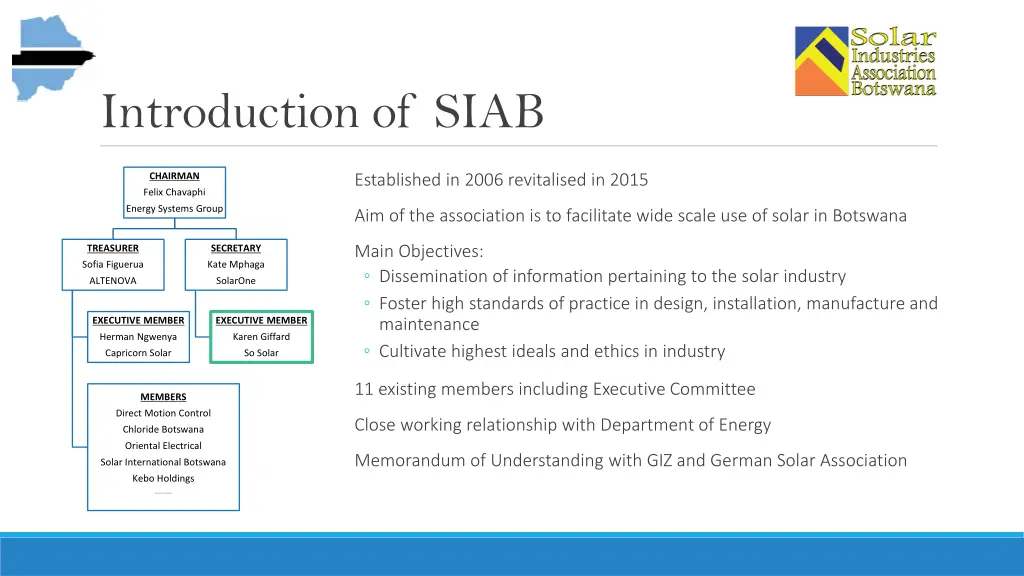 introduction of siab