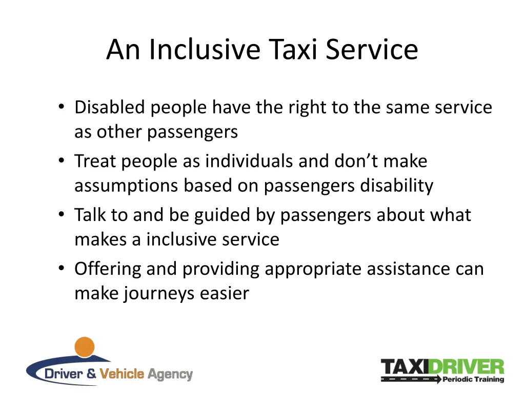 an inclusive taxi service