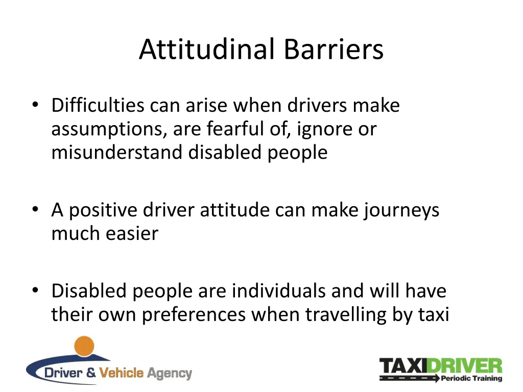 attitudinal barriers