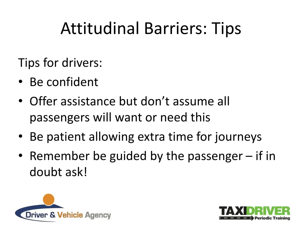 attitudinal barriers tips