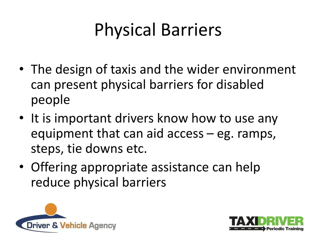 physical barriers