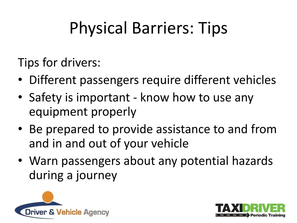 physical barriers tips