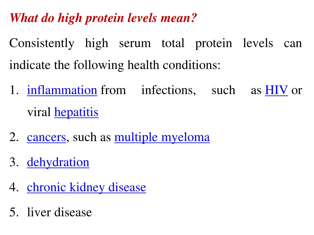 what do high protein levels mean