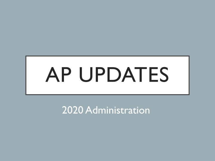 ap updates