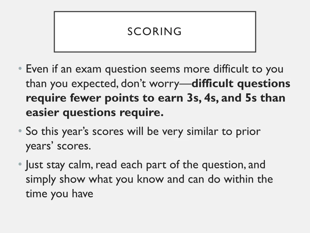 scoring