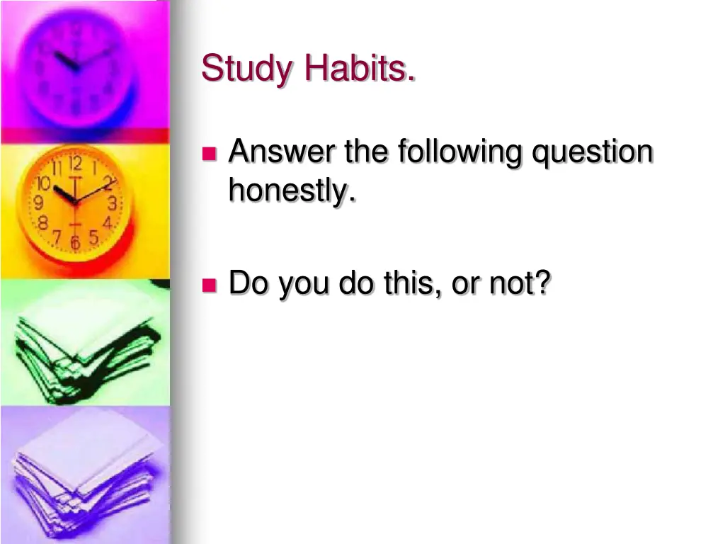 study habits