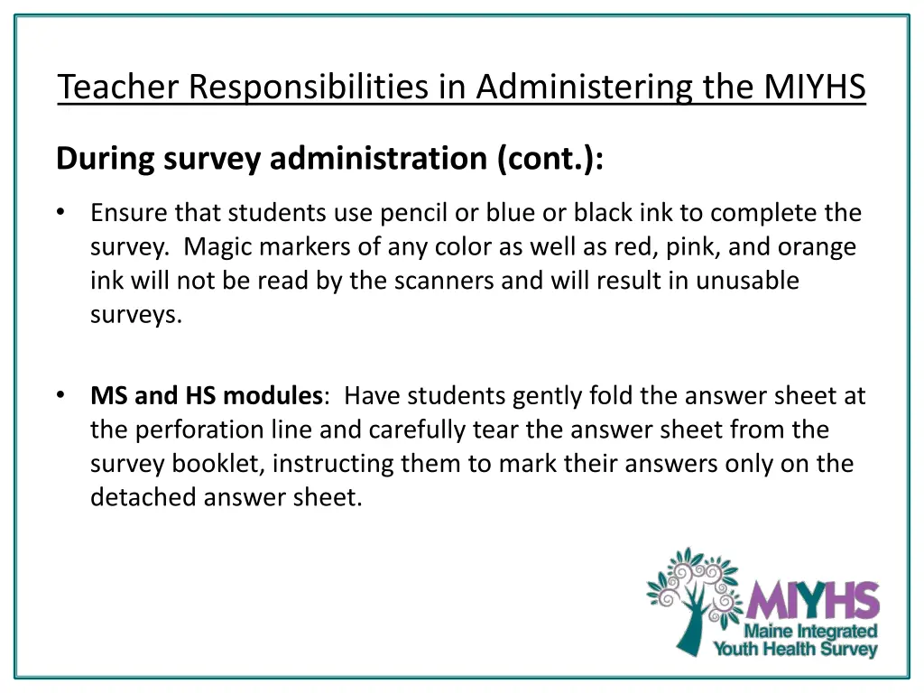 teacher responsibilities in administering 2