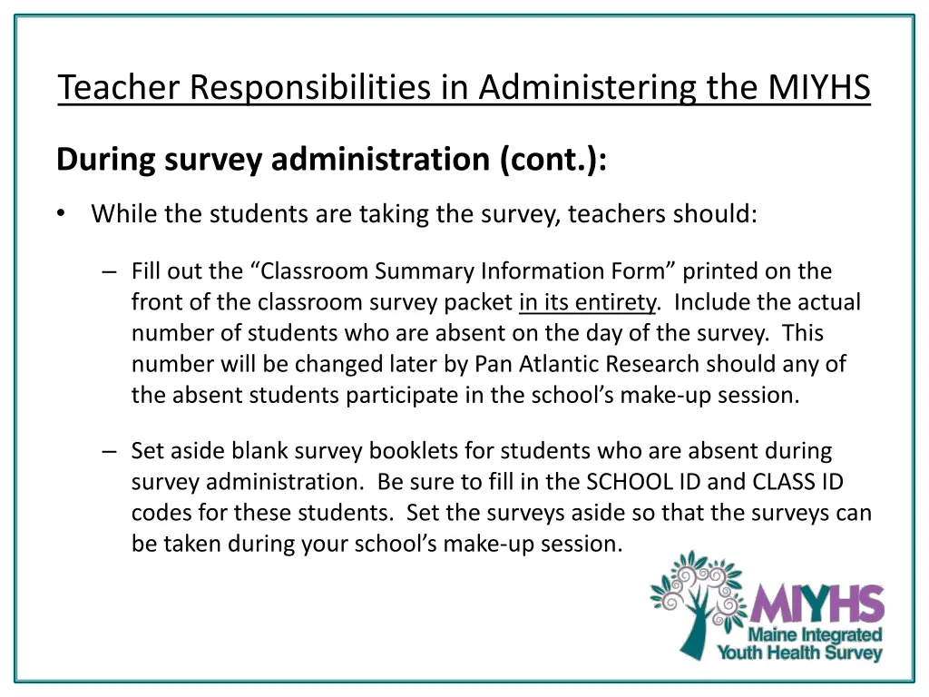 teacher responsibilities in administering 3