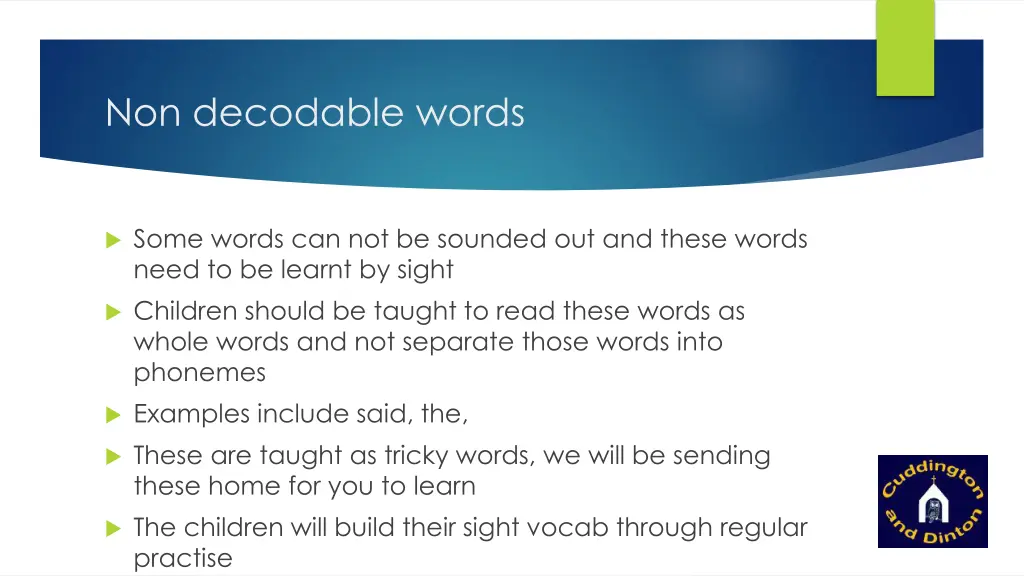 non decodable words