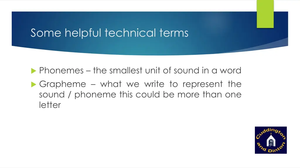 some helpful technical terms