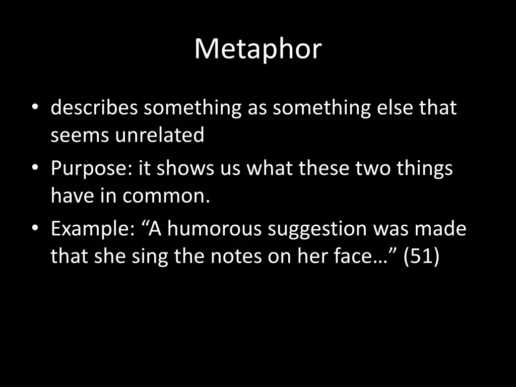 metaphor